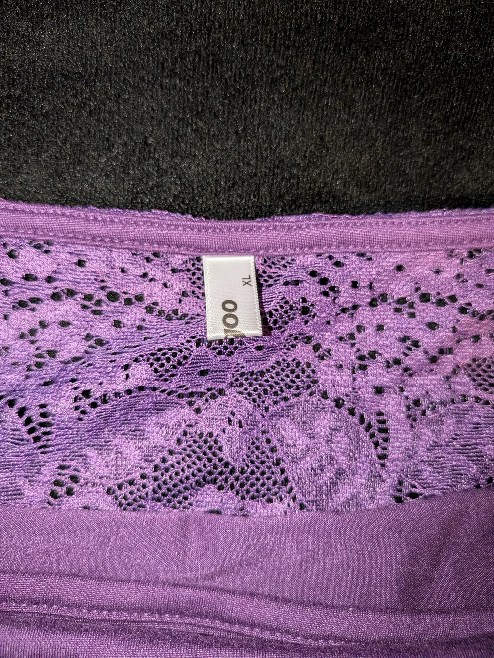 Purple Lace-Back Sleeveless Women's Top Zeagoo XL